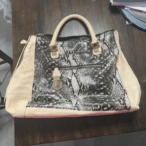 Steve Madden Python Tote Bag
